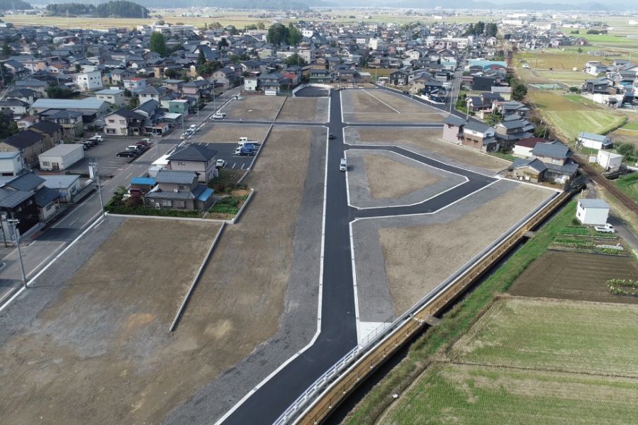 上空から見た分譲地