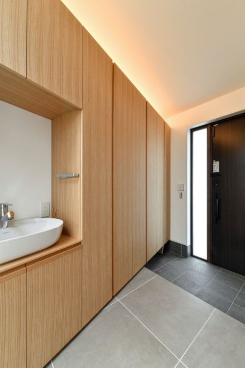 洗面付きの玄関